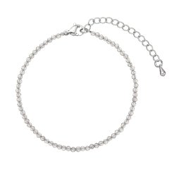 Náramok s pravými smokmi quartz kamene 43055.3 oceľ
