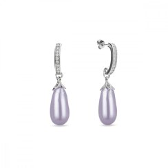 Náušnice se Swarovski Elements perla Lavender