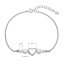 Strieborný náramok opálový s perleťovým srdiečkom 13086.1