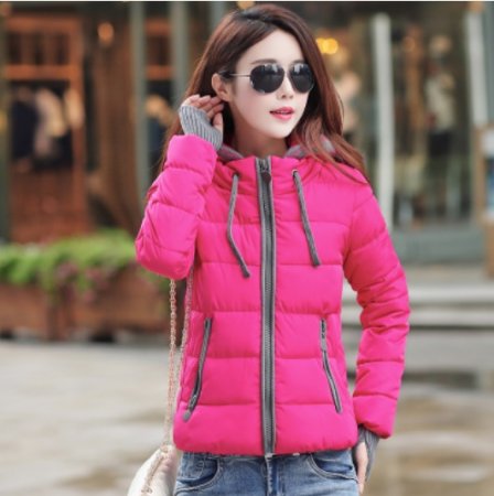 Zimní sportovní dámská růžová bunda vel. M