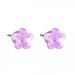 Náušnice se Swarovski Elements květinka Violet 10 mm