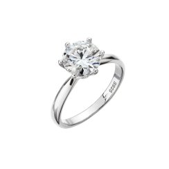 Stříbrný prsten MIA 15M00002 moissanite