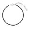 Náramok s pravými black spinel kamene 43055.3 oceľ