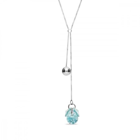 Náhrdelník tyrkysový se Swarovski Elements Vinber NKL6428LTU Light Turquoise