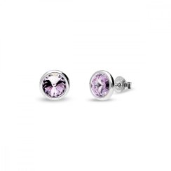 Náušnice fialové se Swarovski Elements Tiny Bonbon Studs KR1122SS29V Violet 6 mm