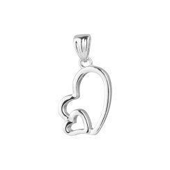 Strieborný prívesok srdiečka 64021