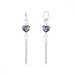 Náušnice modré se Swarovski Elements Soul KWS280810DB Denim Blue