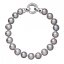 Perlový náramek z pravých říčních perel šedý 23010.3 Grey