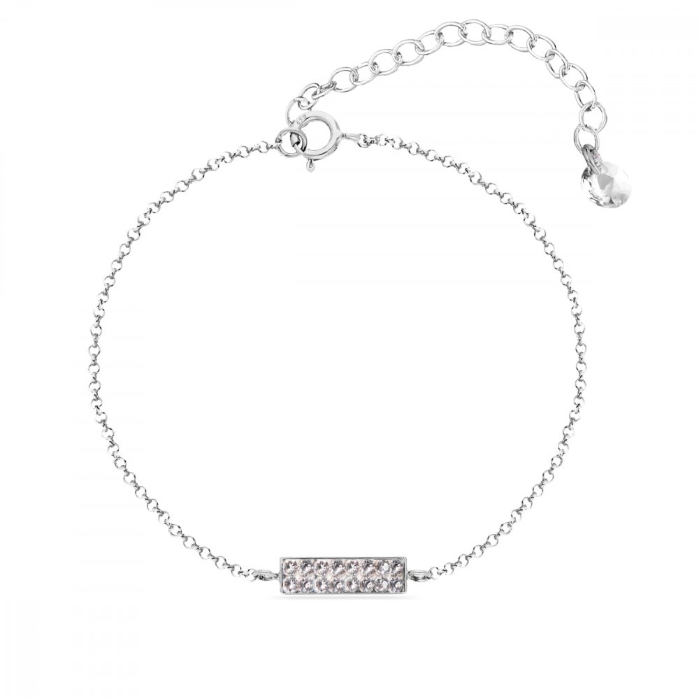 Levně Náramek čirý se Swarovski Elements Radiance BFMP1C Krystal