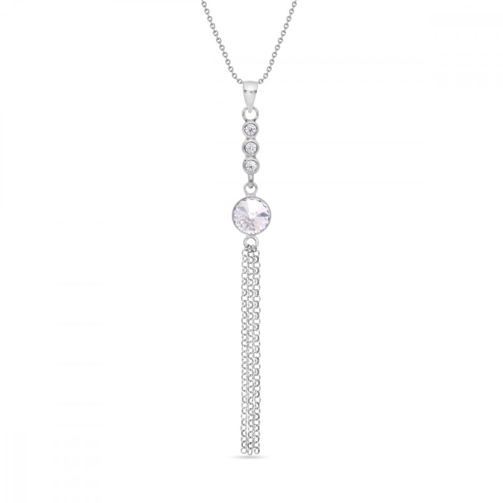 Levně Náhrdelník čirý se Swarovski Elements Ballena NC1122SS29C Krystal
