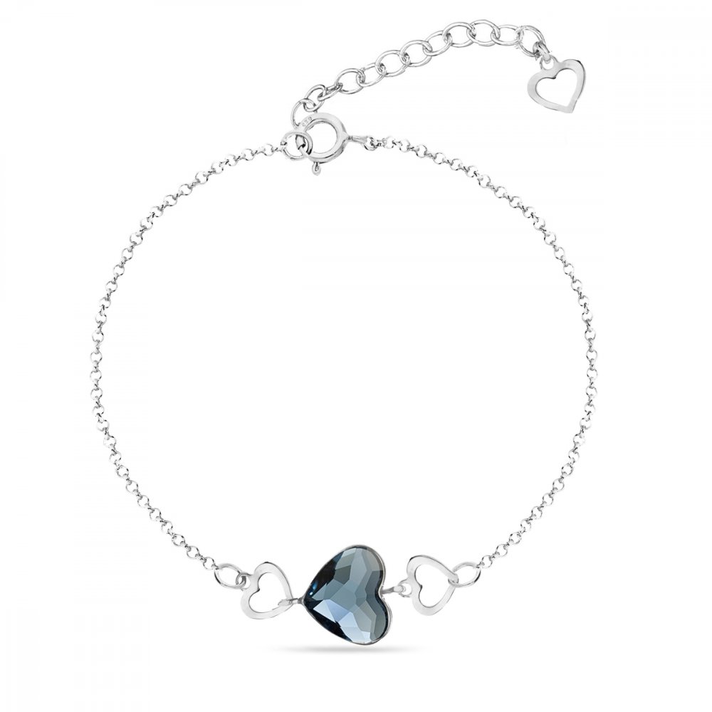 Náramek modrý se Swarovski Elements Soul BS280810DB Denim Blue