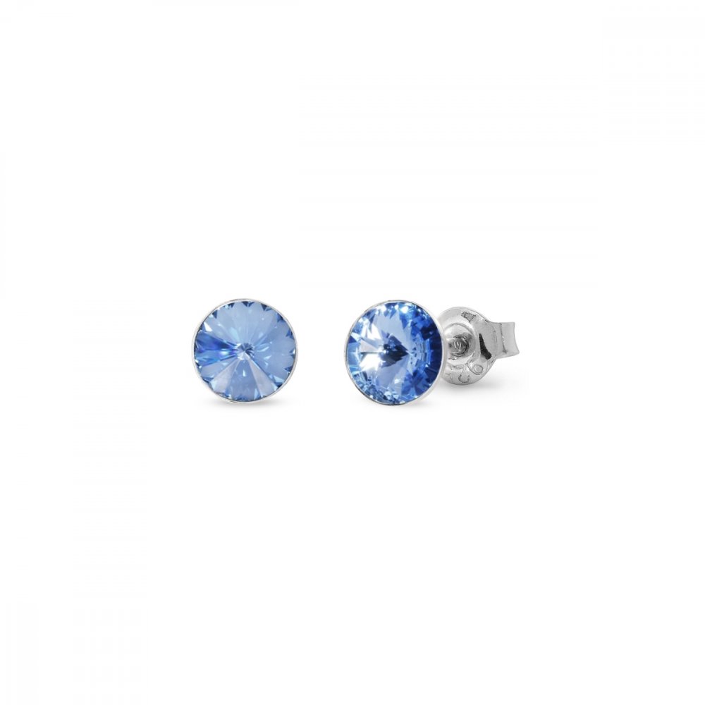 Náušnice Rivoli se Swarovski Elements Sweet Candy Studs K1122SS29LS light sapphire 6 mm
