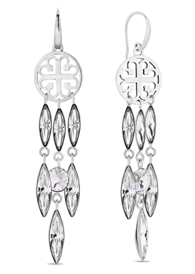Náušnice se Swarovski Elements Roseta KWDR4200SS29CC Krystal