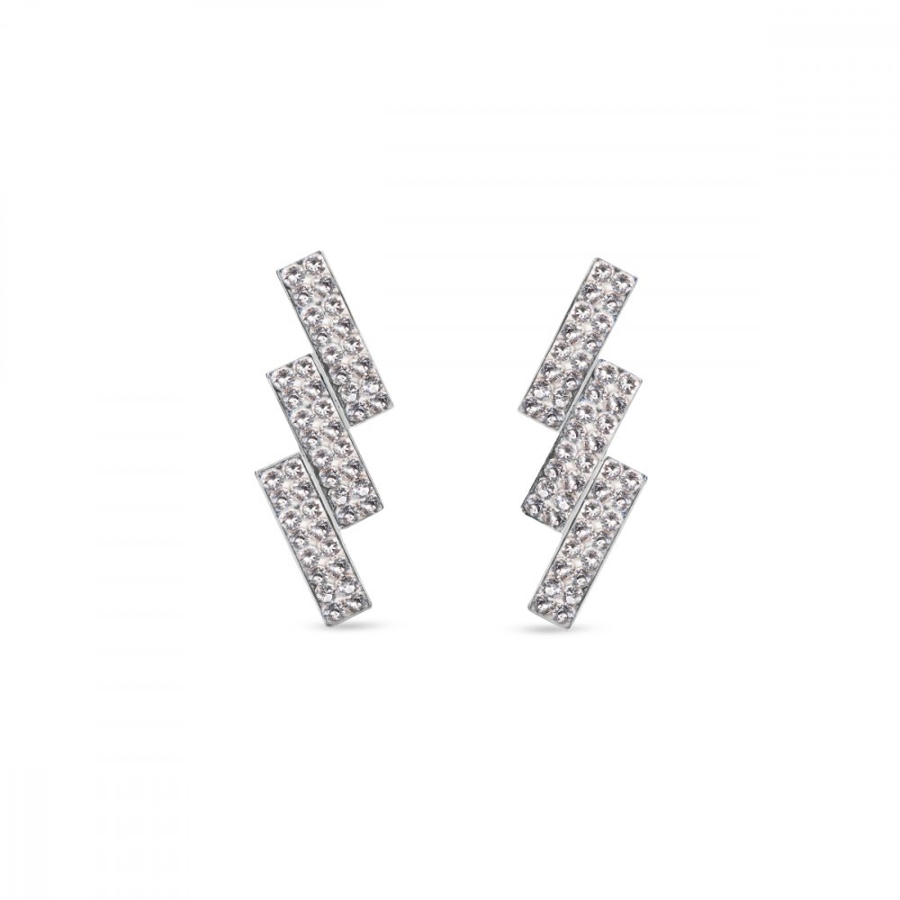 Náušnice čiré se Swarovski Elements Moonlight KFMP3CC Krystal