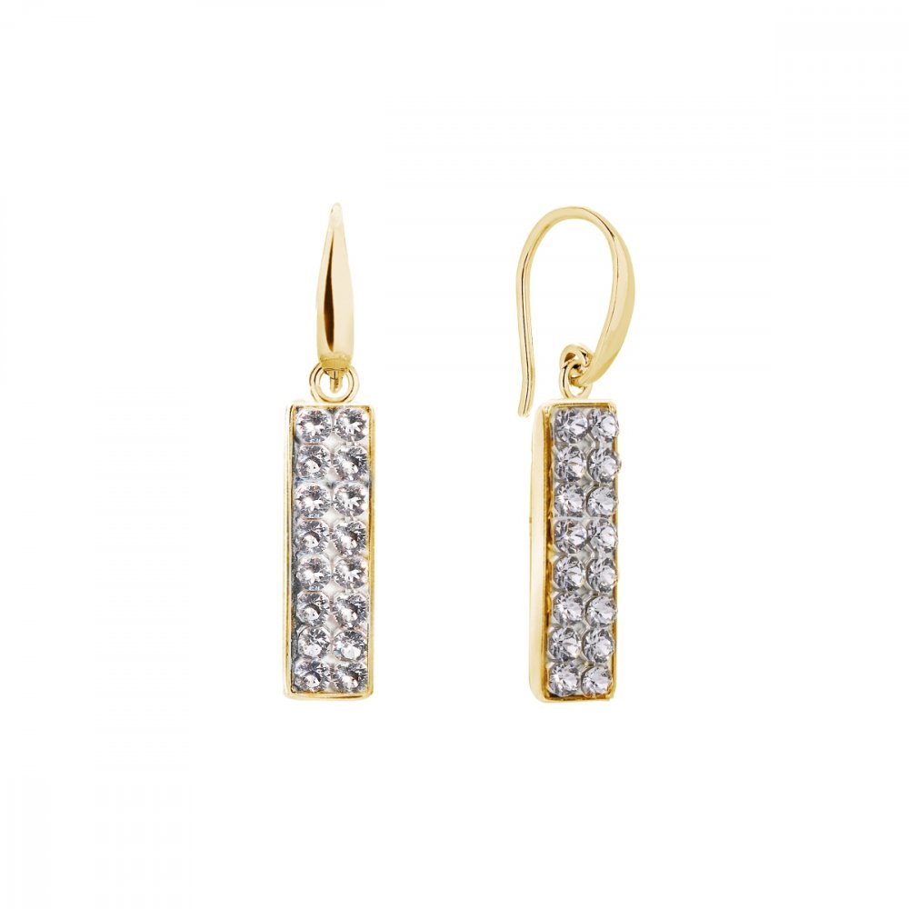 Náušnice čiré se Swarovski Elements Glow KWGFMP1C Krystal