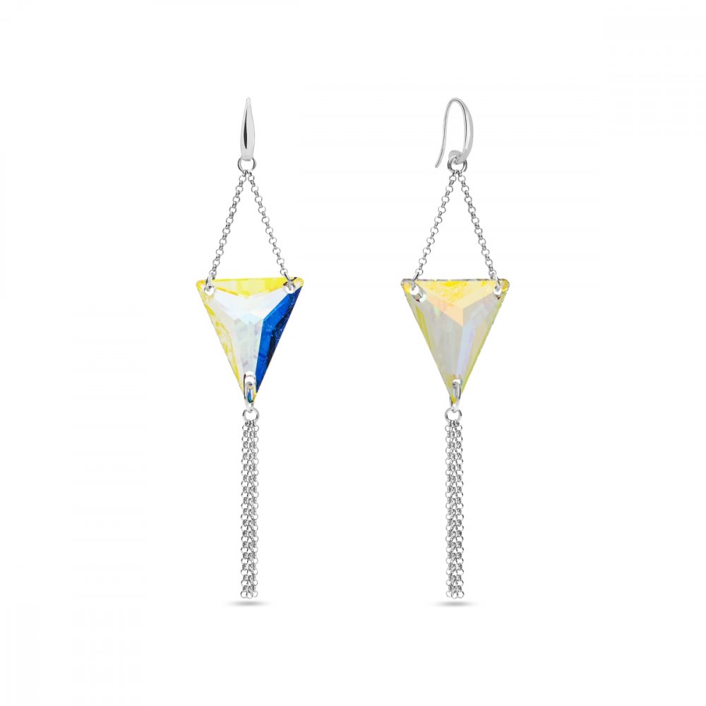 Náušnice duhové se Swarovski Elements Trident KW327118AB