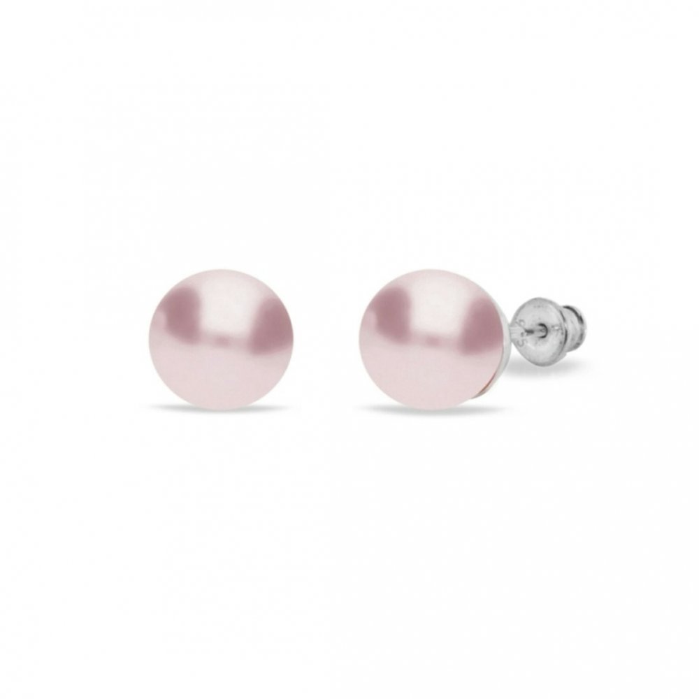 Náušnice se Swarovski Elements Classic Pearl K581810R Rose 10 mm