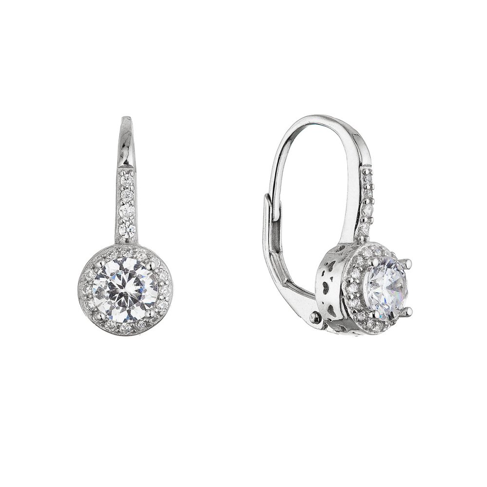 Stříbrné visací náušnice 11621.1