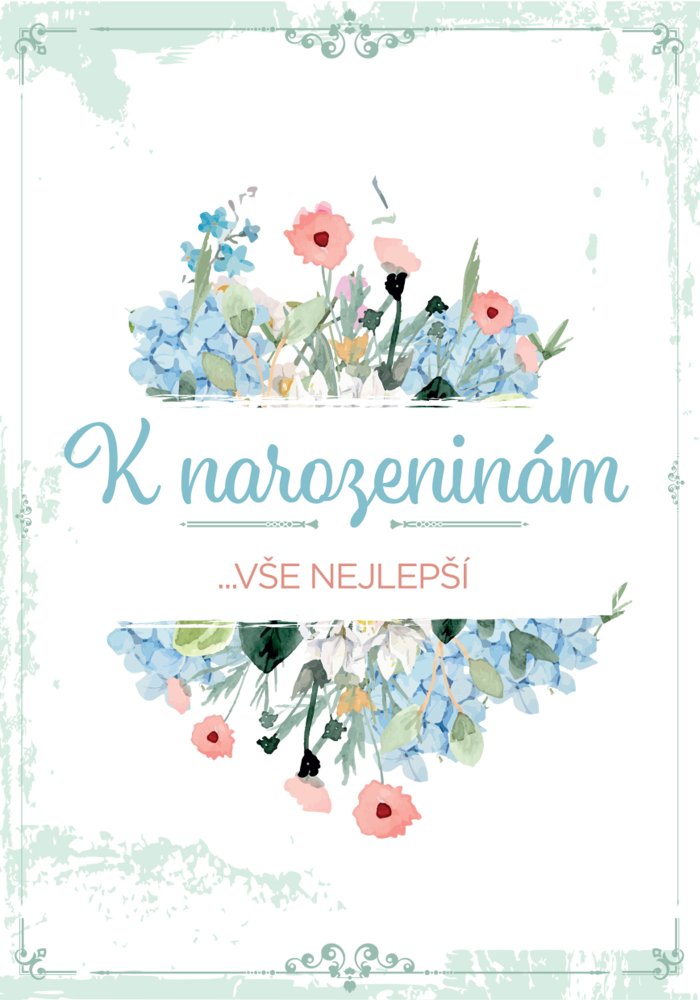 Levně Přání k narozeninám "Vše nejlepší!"