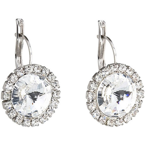 Náušnice se Swarovski Elements kolečko Krystal 16mm