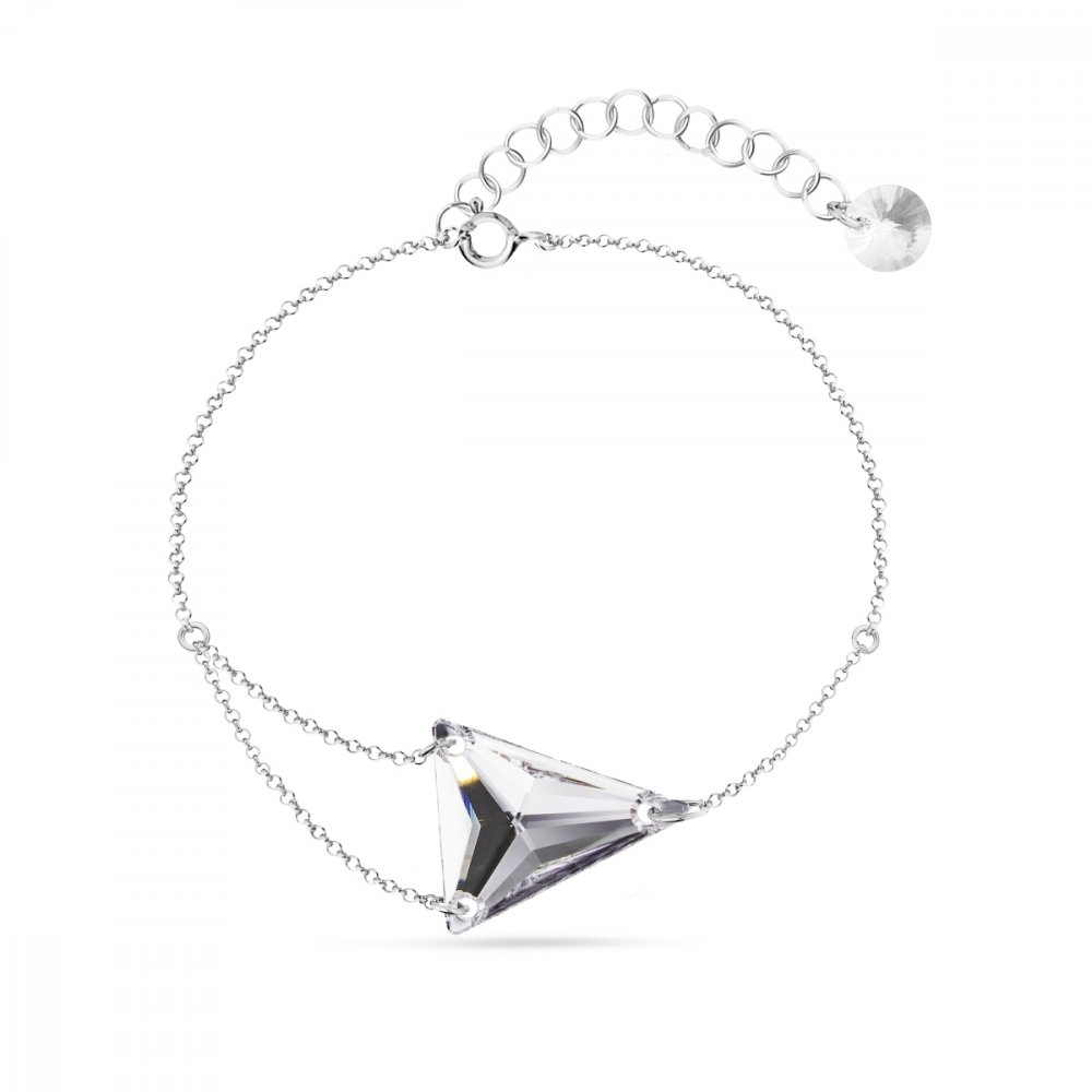 Náramek čirý se Swarovski Elements Trident BROLO327118C Krystal