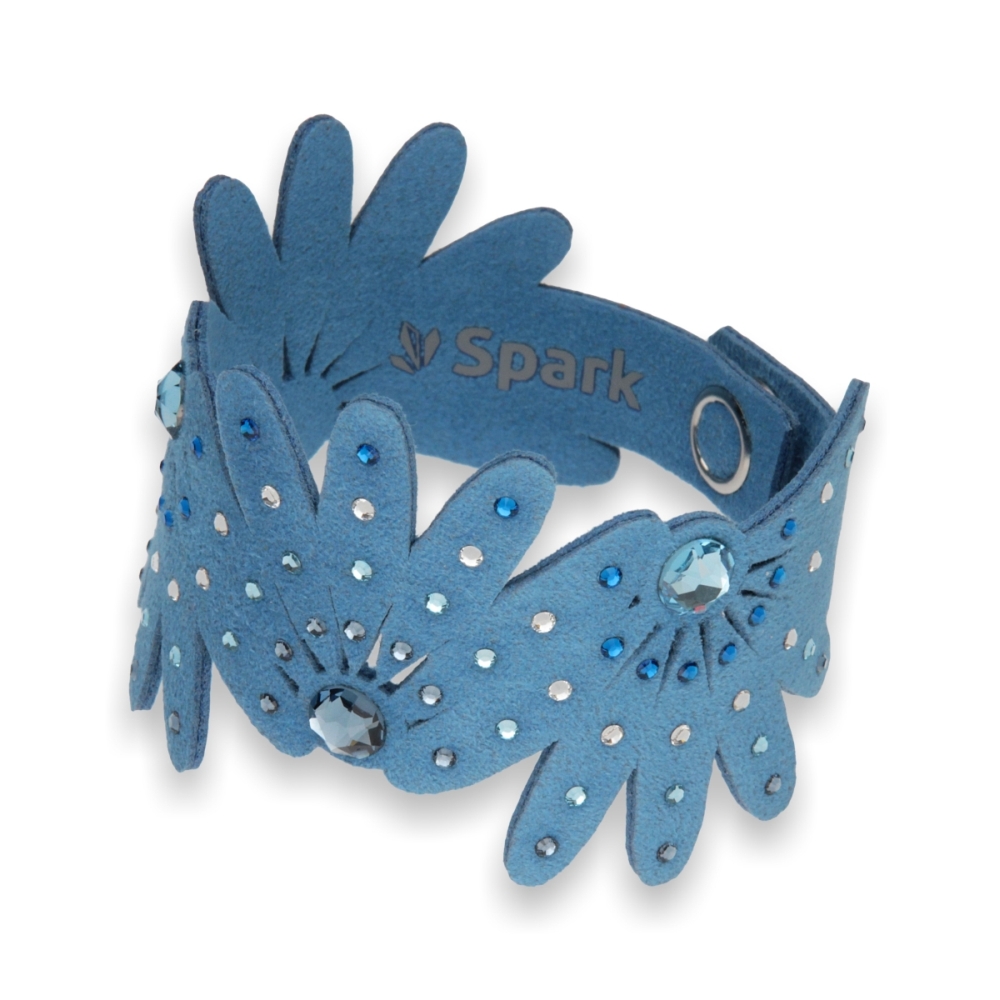 Náramek se Swarovski Elements krystaly modrý Daisy BDAISY1LBAQDB Aqua