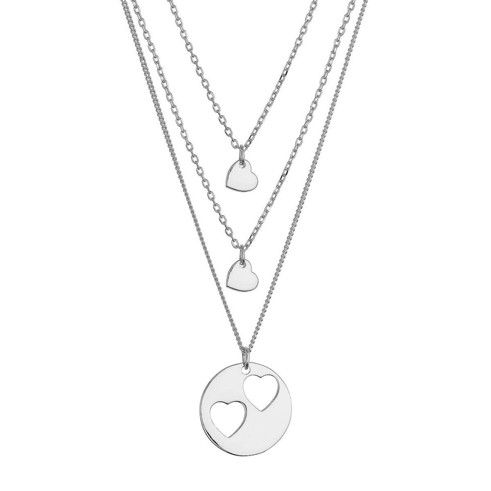 Stříbrný set náhrdelníků pro maminku a dvě dcery 62048