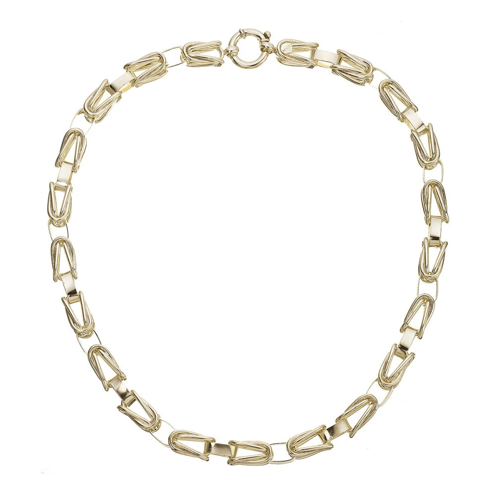 Mohutný náhrdelník z pozlacených článků 72089/92/98 53 cm