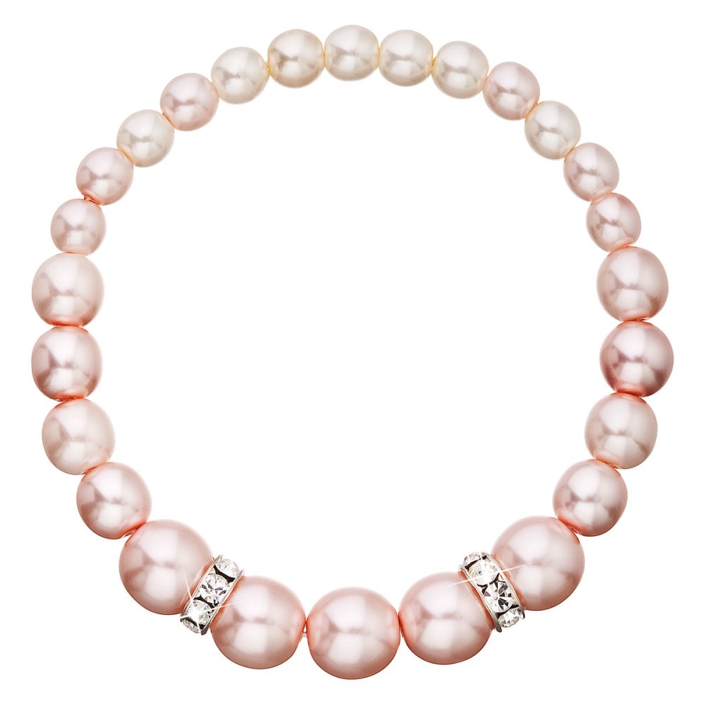 Levně Perlový náramek se Swarovski Elements 33091.3 Rosaline