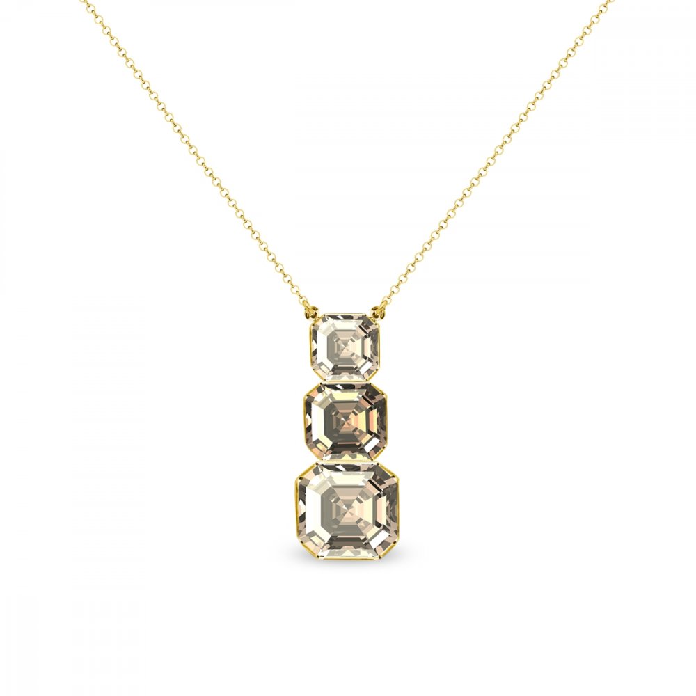 Náhrdelník hnědý se Swarovski Elements Imperial NTG44803GSLCT Light Colorado Topaz