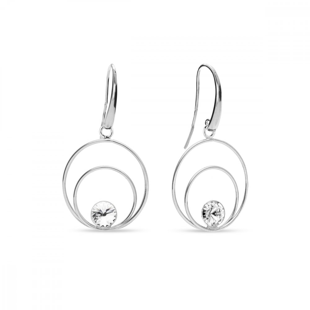 Náušnice čiré se Swarovski Elements Glory KWOD1122SS29C Krystal