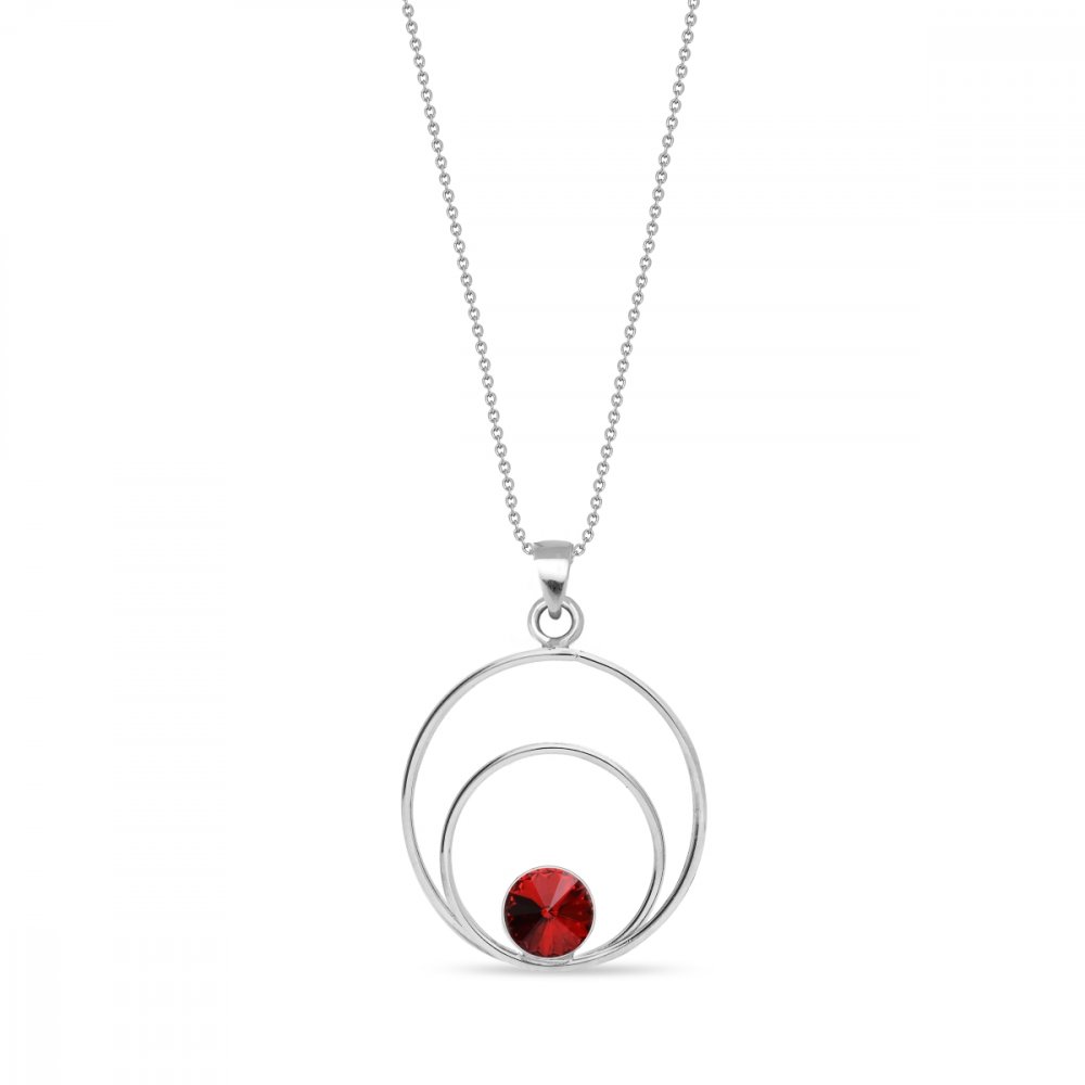 Náhrdelník červený se Swarovski Elements Glory NOD1122SS29SC Scarlet