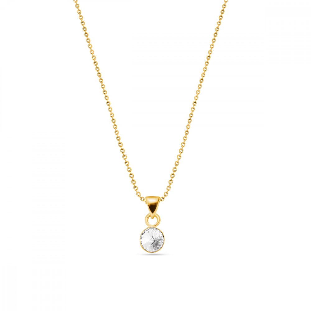 Náhrdelník čirý se Swarovski Elements Glee NG1122SS29C Krystal