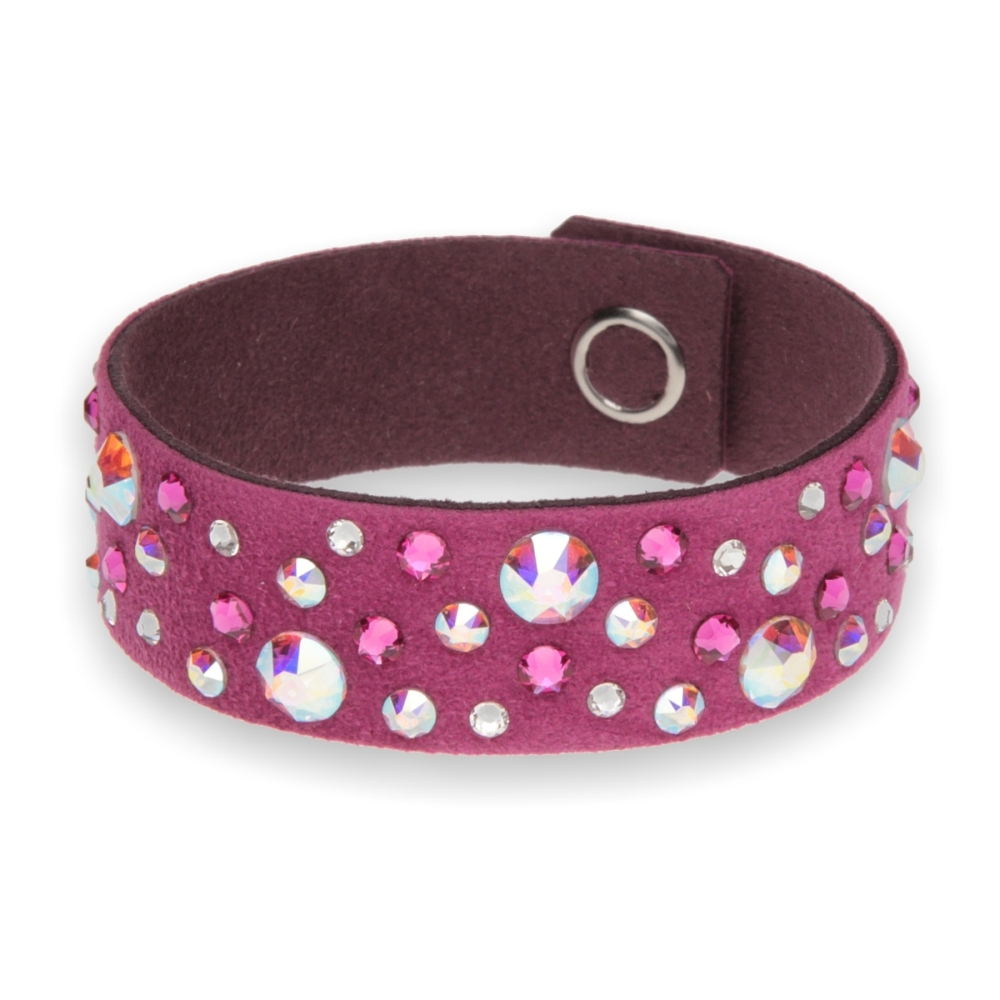 Náramek se Swarovski Elements krystaly tmavě růžový Constallation Pictor BCONST2FAB Fuchsia