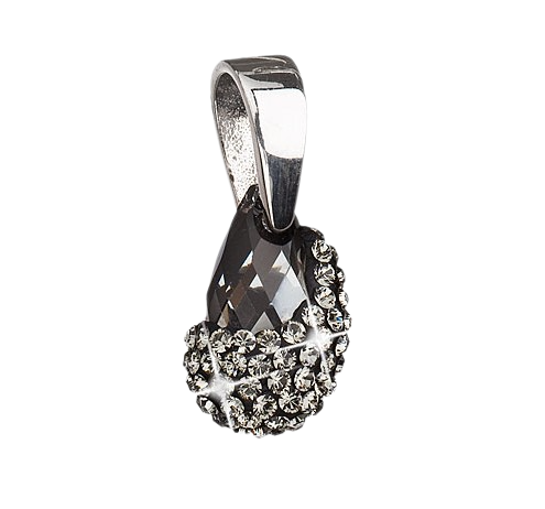 Levně Křišťálový přívěsek Swarovski Elements 39096.5 Silver night
