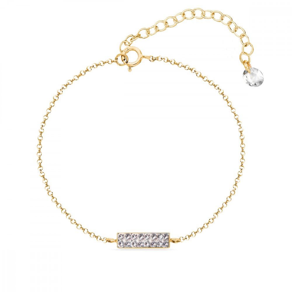 Náramek čirý se Swarovski Elements Radiance BGFMP1C Krystal