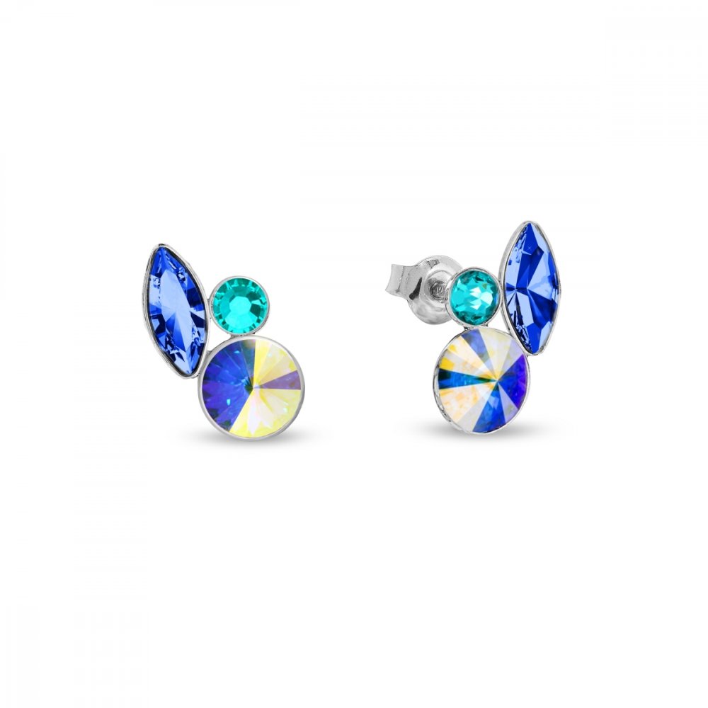 Náušnice modré se Swarovski Elements Artesia K2201MIX1SAAB