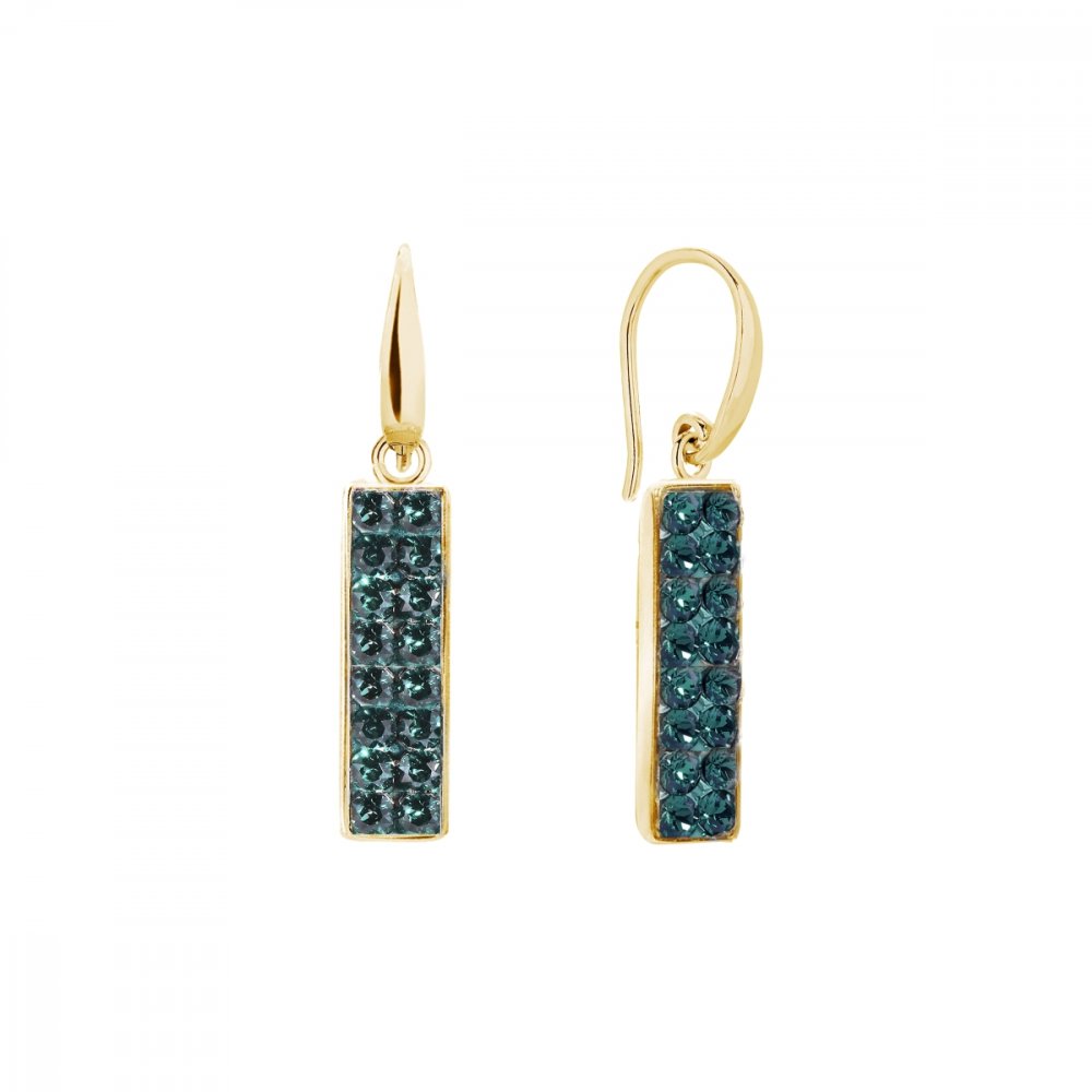 Náušnice zelené se Swarovski Elements Glow KWGFMP1EM Emerald