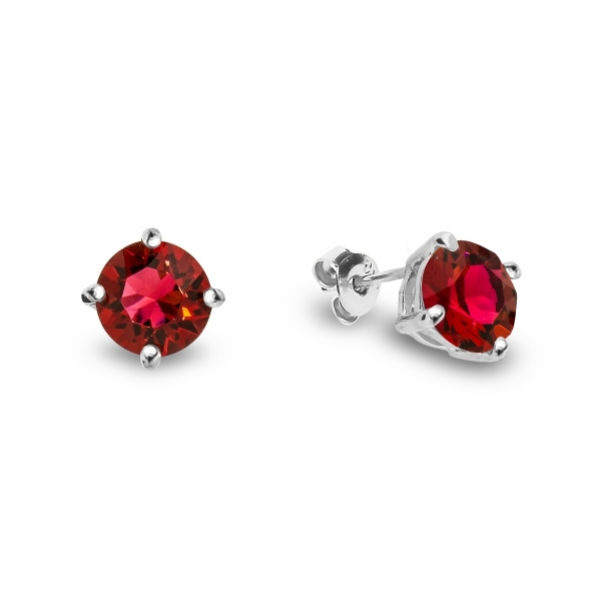 Náušnice červené se Swarovski Elements Ronda KP1088SS39SC Scarlet