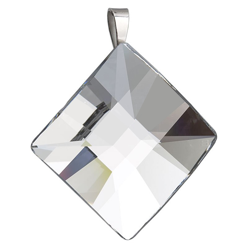 Přívěsek se Swarovski Elements kosočtverec 34079.1 Krystal