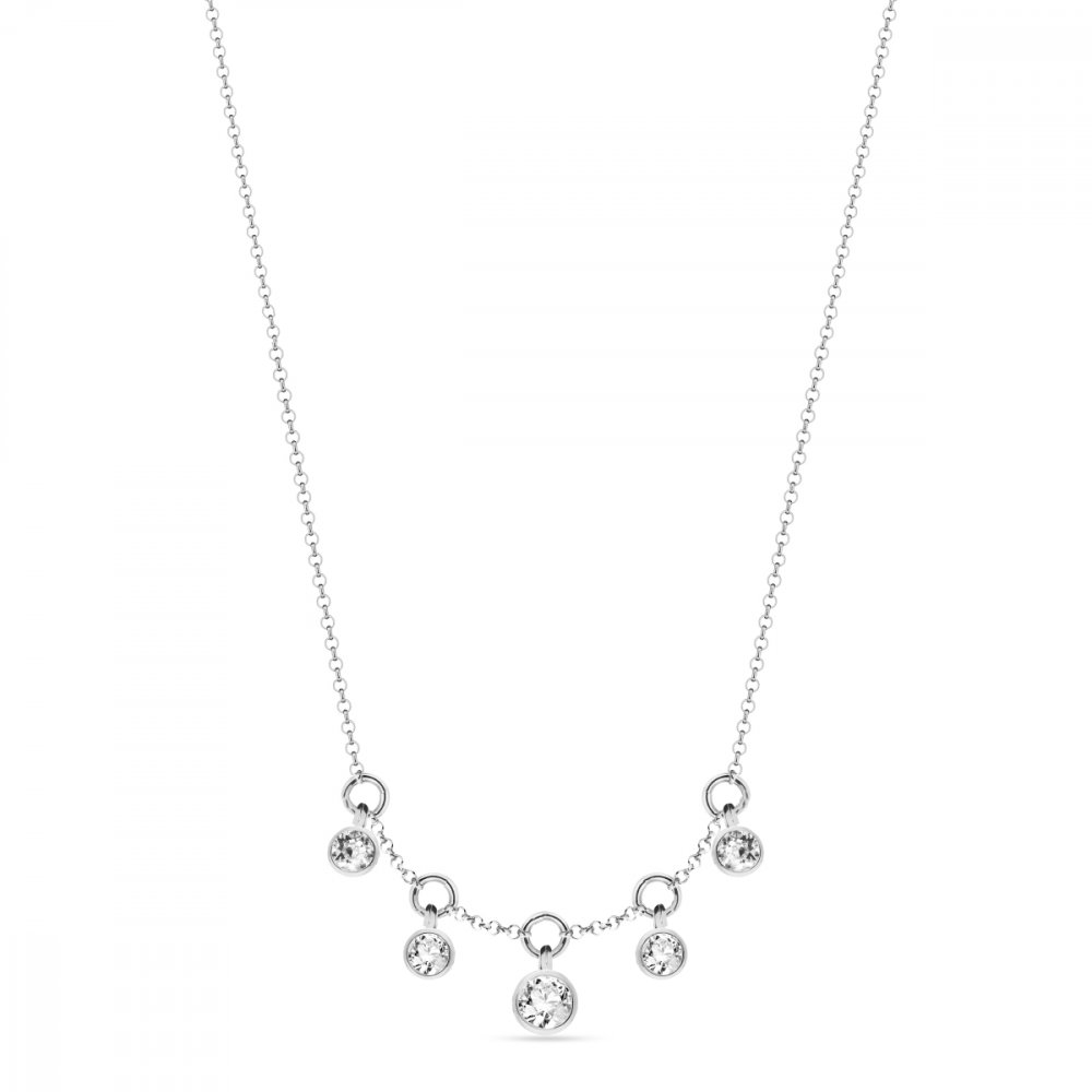 Náhrdelník čirý se Swarovski Elements Brio NROLO20385C Krystal