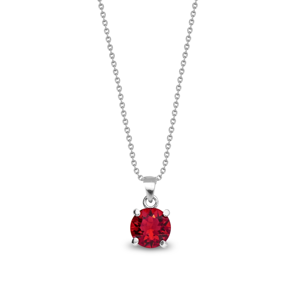 Náhrdelník červený se Swarovski Elements Ronda NP1088SS39SC Scarlet