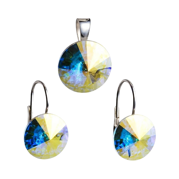 Souprava se Swarovski Elements Rivoli 39012.2 Krystal AB