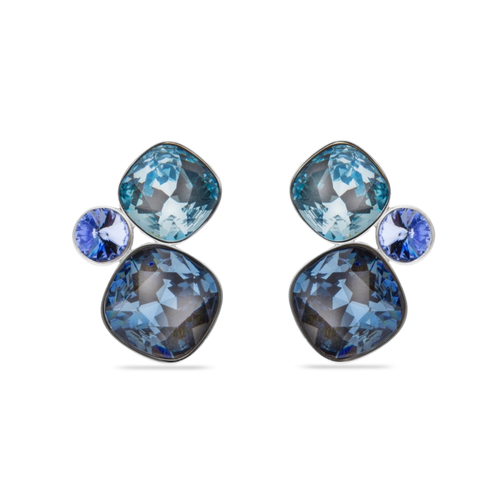 Náušnice se Swarovski Elements PARAISO K4470MIX1DB Denim Blue