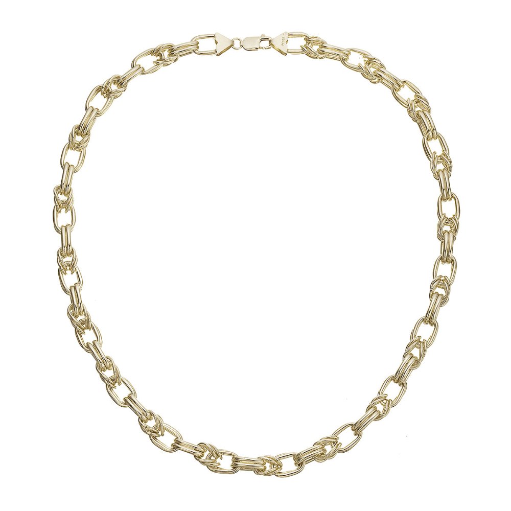 Masivní náhrdelník pozlacený 72087