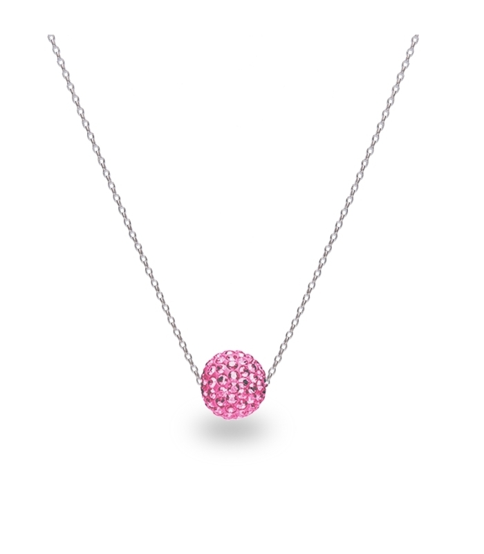 Náhrdelník se Swarovski Elements kulička Rose