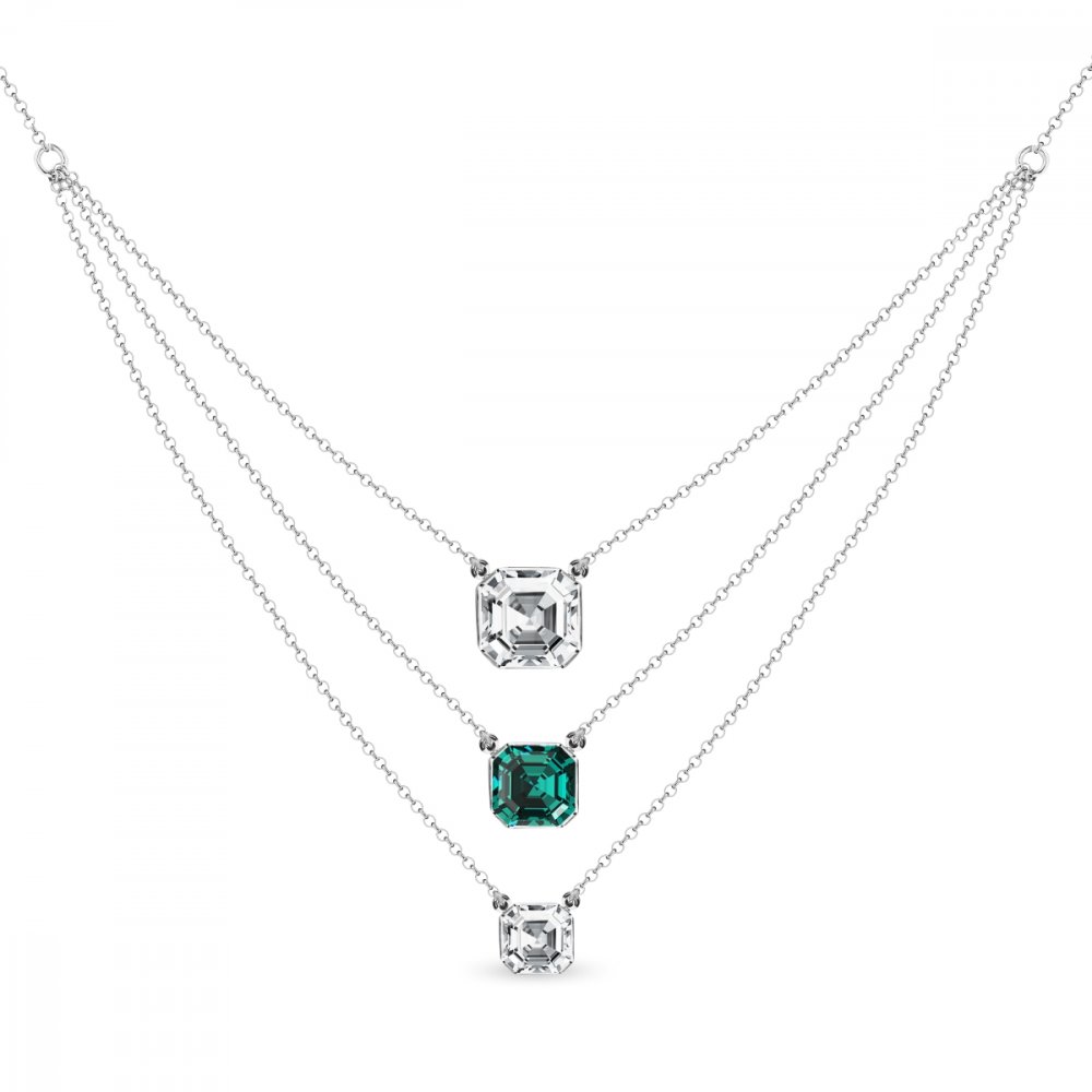 Náhrdelník zelený se Swarovski Elements Imperial Trio NK3ROLO4480CEM Emerald