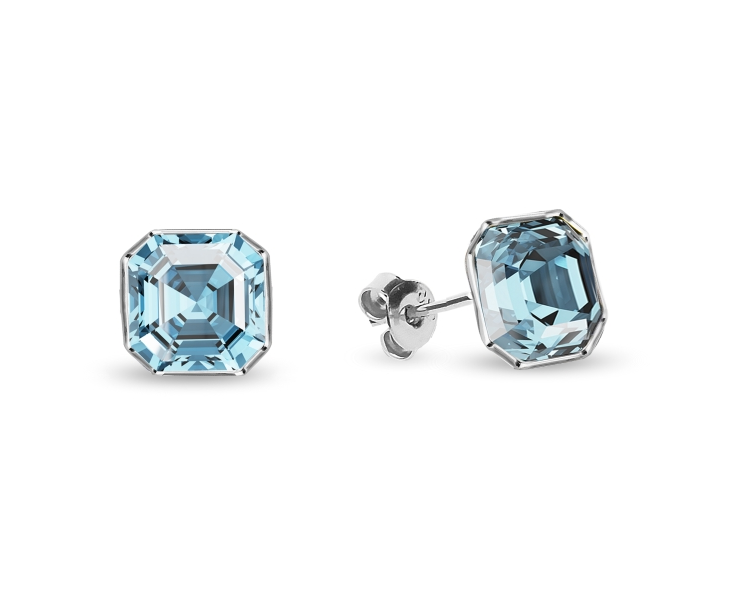 Levně Náušnice modré se Swarovski Elements Imperial Studs K44806AQ Aquamarine