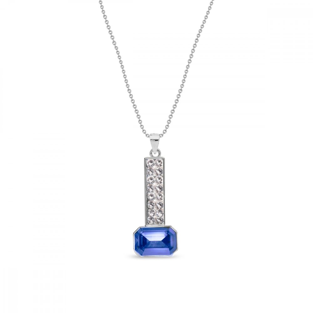Náhrdelník modrý se Swarovski Elements Royal Wand NFM2602CSA Sapphire