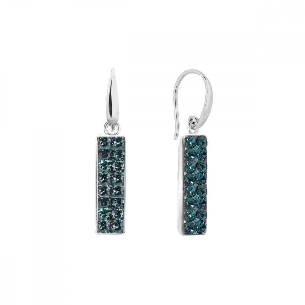 Náušnice zelené se Swarovski Elements Glow KWFMP1EM Emerald